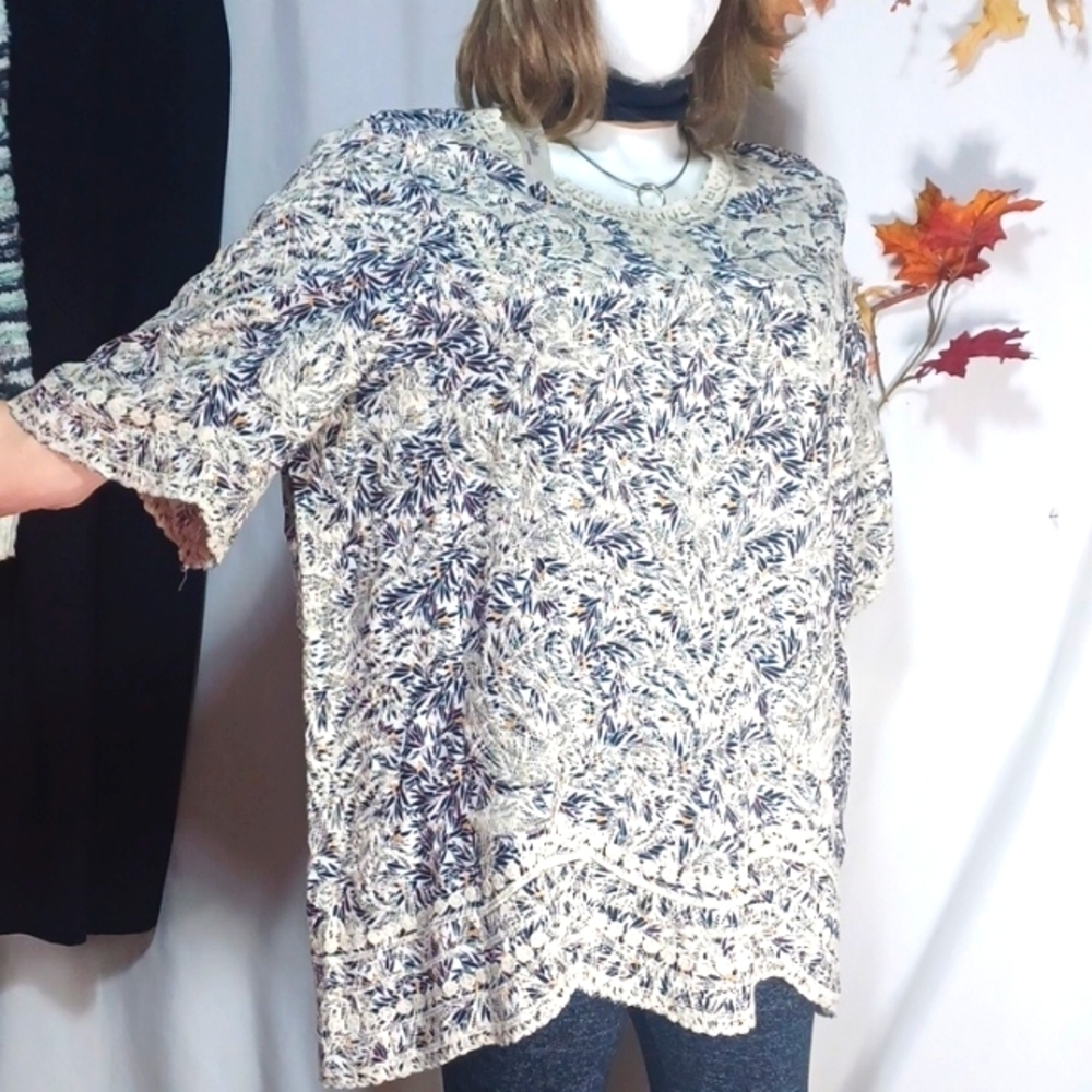 Solitaire ravi khosla SIZE 2X IN A BEAUTIFUL MULTI COLOR RAYON